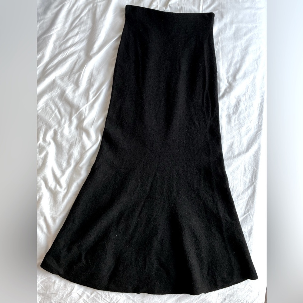 COS wool flared skirt